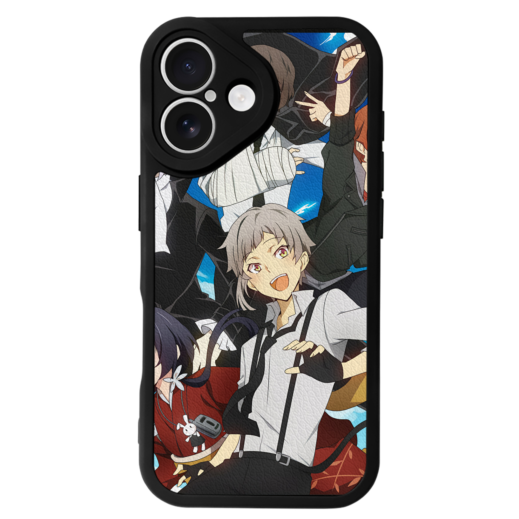 （画像用） 文豪ストレイドッグス Bungo Stray Dogs 【iPhone 16シリーズ対応】シリコンスマホケース（レザー調） 材質：シリコン